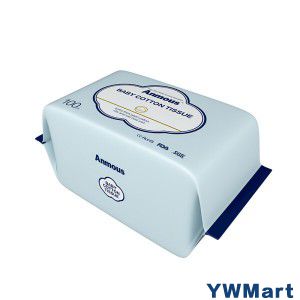 安慕斯 婴儿棉柔巾15cm*20cm 100抽*6包加大加厚宝宝手口干湿柔巾抽纸新生儿棉手帕纸巾
