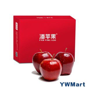 潘苹果 花牛苹果/蛇果 12个 单果180-210g 净重4.5斤 自营水果