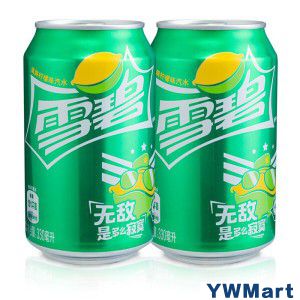 雪碧 Sprite 柠檬味 汽水 碳酸饮料 330ml*24罐 整箱装 可口可乐公司出品