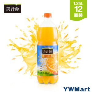 美汁源 Minute Maid 果粒橙 果汁饮料 1.25L*12瓶 整箱装 可口可乐公司出品 新老包装随机发货
