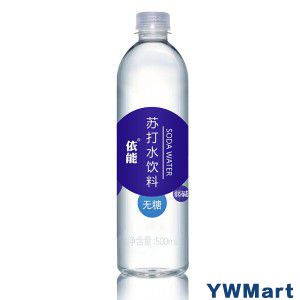依能 加锌 无糖无汽弱碱 苏打水饮料 500ml*15瓶 塑膜量贩装