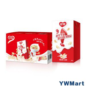 银鹭 花生牛奶口味 复合蛋白饮料 250ml*16盒 整箱